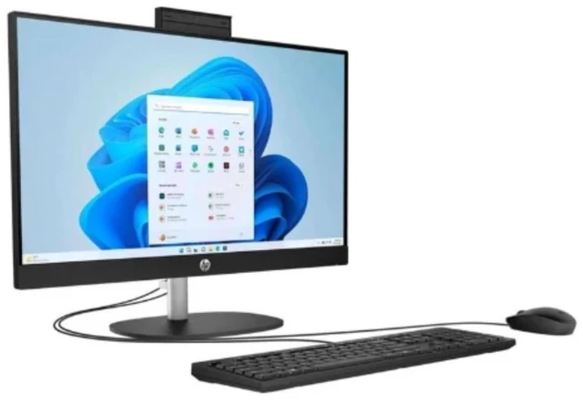 Alt view image 2 of 4 - HP 27-cr0000a 27" FHD AMD Ryzen 3 7320U 2.4 GHz up to 4.1 GHz 8 GB DDR4 1 TB SSD AMD Radeon Graphics Windows 11 Home All-in-One Desktop, Black - 947Q9AV-V071
