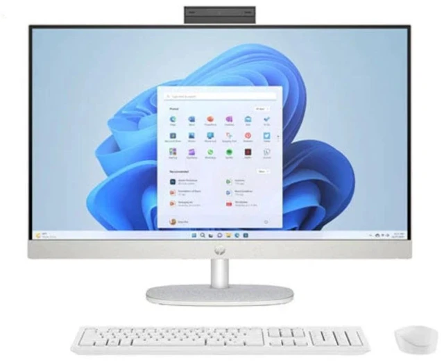 Main image of HP 27-ct2009 27" FHD AMD Ryzen AI 7 350 2.0 GHz up to 5.0 GHz 16 GB 1 TB SSD AMD Radeon Graphics Windows 11 Home All-in-One Desktop, White - B91B8AA