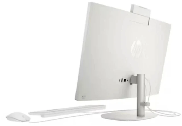 Alt view image 4 of 4 - HP 27-cr0000a 27" FHD AMD Ryzen 5 7520U 2.8 GHz up to 4.3 GHz 16 GB DDR4 512 GB SSD AMD Radeon Graphics Windows 11 Home All-in-One Desktop, White - 947Q8AV-V050