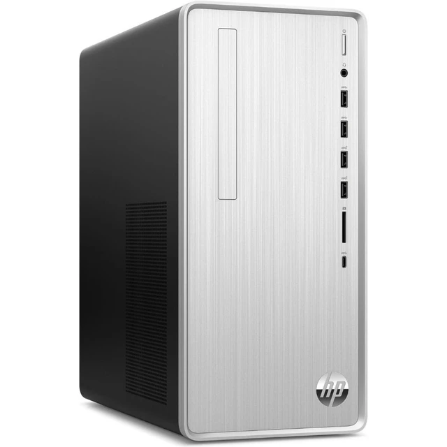 Alt view image 3 of 3 - HP Pavilion TP01-2019 AMD Ryzen 5 5600G 3.9 GHz up to 4.4 GHz 12 GB DDR4 512GB SSD AMD Radeon Graphics Windows 11 Home Desktop, Natural Silver - 318J0AA