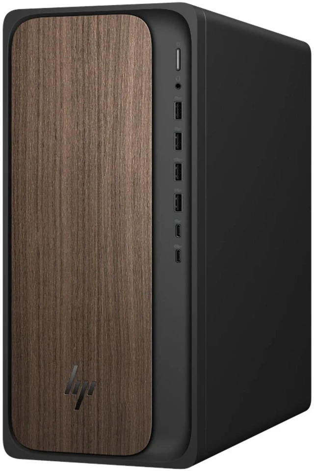 Alt view image 2 of 5 - HP OmniDesk M03-0000T Intel Core Ultra 5 225U 1.5 GHz up to 4.8 GHz 16GB DDR5 2TB SSD Intel Graphics Windows 11 Home Desktop, Dark Wood - BL6L4AV-V112