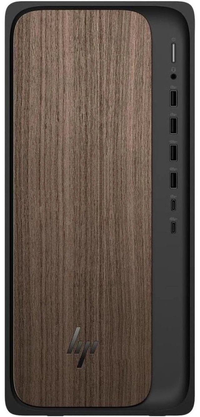 Main image of HP OmniDesk M03-0000t Intel Core Ultra 5 225U 1.5 GHz up to 4.8 GHz 8 GB 512 GB SSD Integrated Graphics Windows 11 Home Desktop, Dark Wood - BL6L4AV-V110