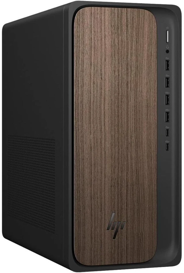 Alt view image 3 of 3 - HP OmniDesk M03-0000t Intel Core Ultra 5 225U 1.5 GHz up to 4.8 GHz 8 GB 512 GB SSD Integrated Graphics Windows 11 Home Desktop, Dark Wood - BL6L4AV-V110