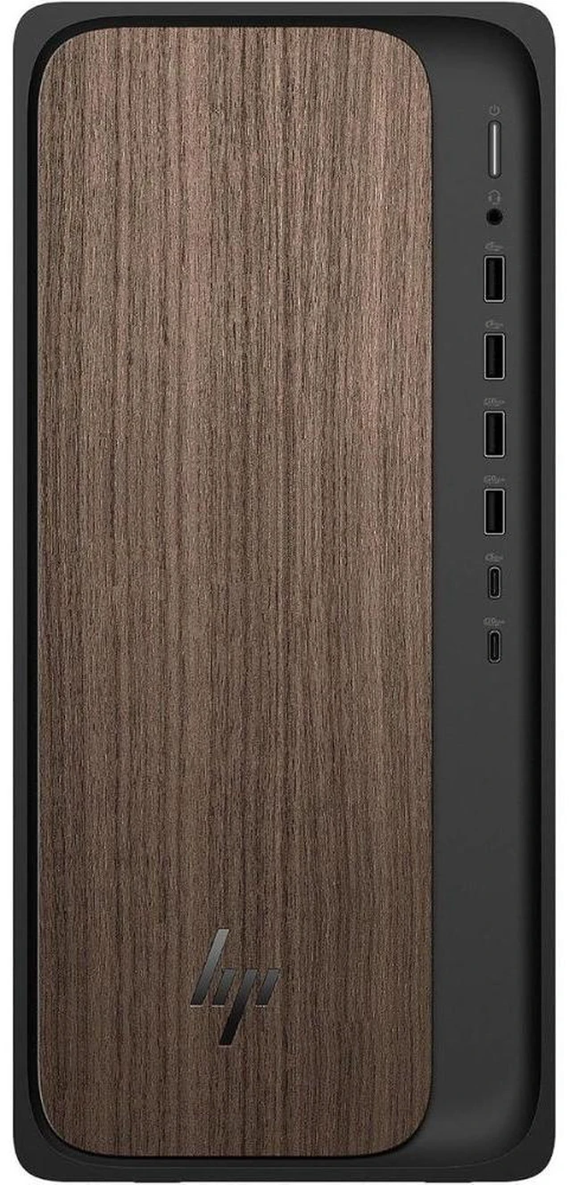 Main image of HP OmniDesk AI M03-0059 Intel Core Ultra 7 265 2.4 GHz up to 5.3 GHz 16 GB 512 GB SSD Intel Graphics Windows 11 Home Desktop, Dark Wood - D14KYAA