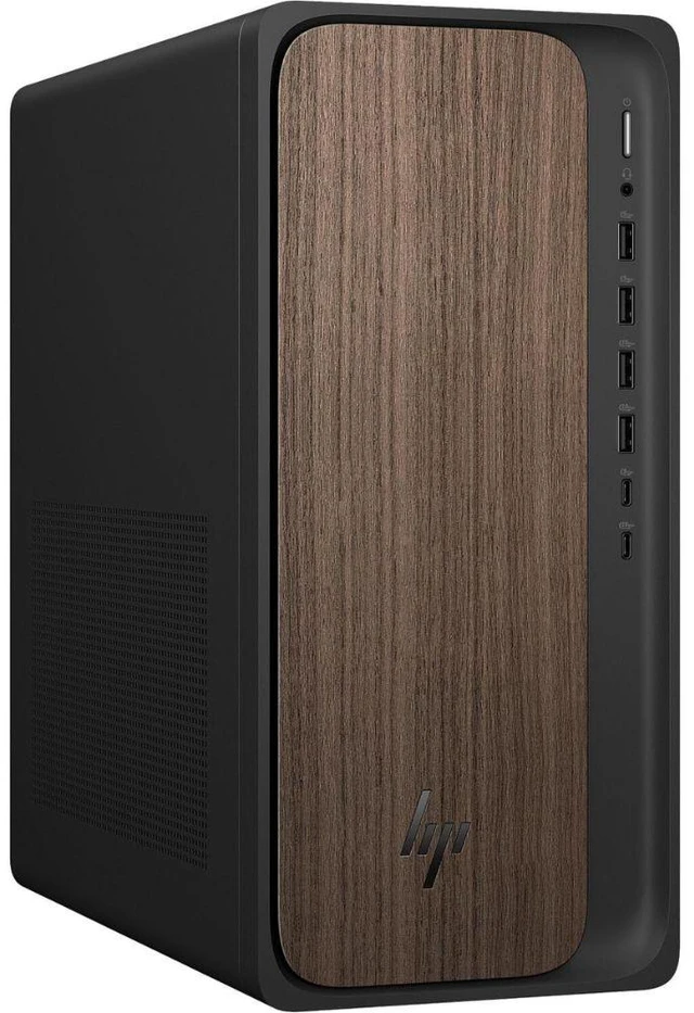 Alt view image 3 of 3 - HP OmniDesk AI M03-0059 Intel Core Ultra 7 265 2.4 GHz up to 5.3 GHz 16 GB 512 GB SSD Intel Graphics Windows 11 Home Desktop, Dark Wood - D14KYAA