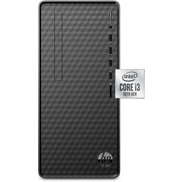 Alt view image 3 of 3 - HP M01-F1063wb Intel Core i3-10100 3.6 GHz up to 4.3 GHz 8 GB DDR4 1 TB HDD Intel UHD Graphics 630 Windows 11 Home Desktop, Black - 1K0F7AA