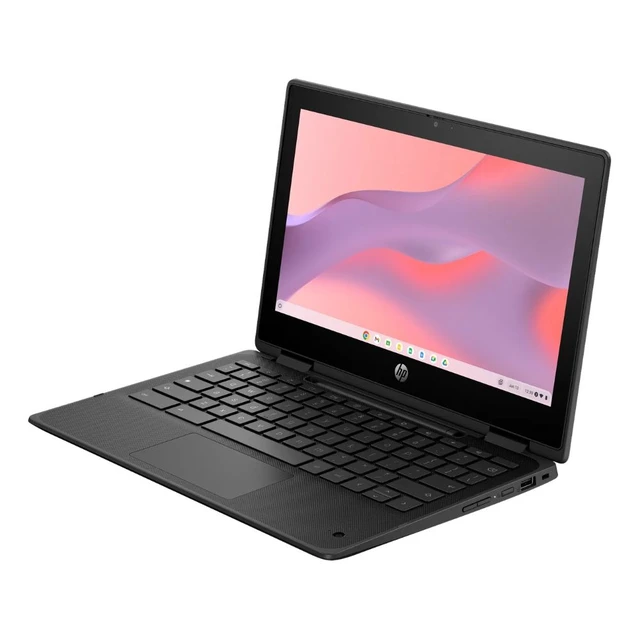 Alt view image 2 of 4 - HP Fortis Flip G1m 11.6" Touchscreen MediaTek Kompanio 520 2.05 GHz 8 GB 64 GB eMMC MediaTek Integrated Arm Mali Graphics ChromeOS Chromebook, Black - B61BKUT-I010