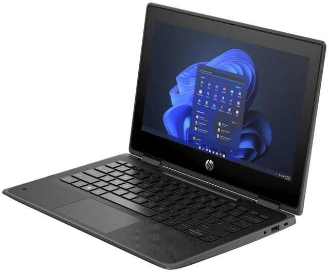 Alt view image 3 of 6 - HP Pro x360 Fortis G11 11.6" Touch Intel Processor N100 0.8 GHz up to 3.4 GHz 8GB DDR4 128GB SSD Intel UHD Graphics Windows 11 Pro Laptop, Black - A2ML1UP-I010