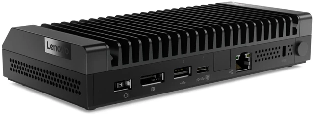 Main image of Lenovo ThinkCentre M75n loT AMD Athlon Silver 3050e 2.8 GHz 4GB DDR4 128GB SSD AMD Radeon Graphics Windows 11 Pro Desktop, Black - 11BW0009US-I010