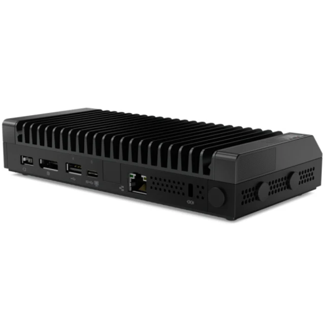 Alt view image 4 of 5 - Lenovo ThinkCentre M75n loT AMD Athlon Silver 3050e 2.8 GHz 4GB DDR4 128GB SSD AMD Radeon Graphics Windows 11 Pro Desktop, Black - 11BW0009US-I010