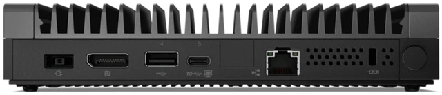 Alt view image 2 of 5 - Lenovo ThinkCentre M75n loT AMD Athlon Silver 3050e 2.8 GHz 4GB DDR4 128GB SSD AMD Radeon Graphics Windows 11 Pro Desktop, Black - 11BW0009US-I010