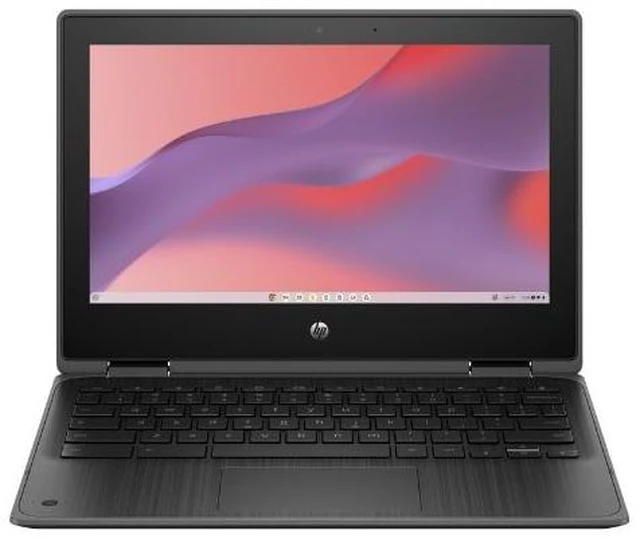 Main image of HP Fortis X360 G3 Chromebook 11.6" IPS Touch Intel Celeron N5100 1.1 GHz up to 2.8 GHz 4GB 32GB eMMC Intel UHD ChromeOS, Black, Minor Scratches and Dents - 5R222ES-I010