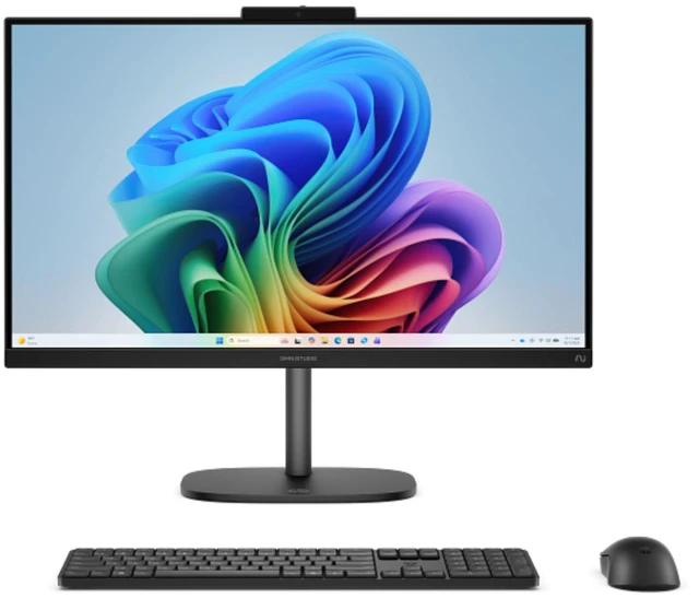 Main image of HP OmniStudio 24-cw000 23.8" FHD AMD Ryzen AI 5 340 2.0 GHz 16GB DDR5 512GB SSD AMD Radeon Graphics Windows 11 Home All-in-One Desktop, Black - C0TY9AV-V010