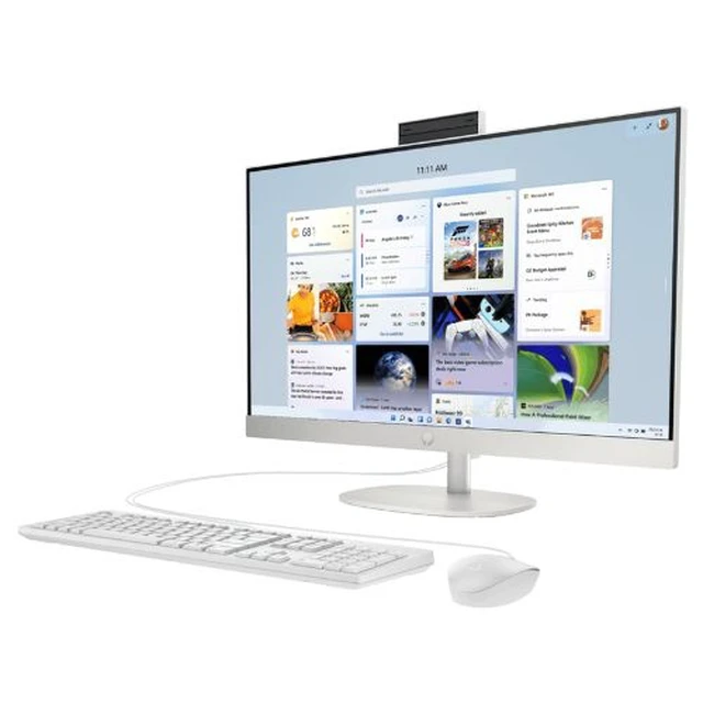 Alt view image 2 of 4 - HP 27-CR0000A 27" FHD IPS AMD RYZEN 3 7320U 2.4 GHz up to 4.1 GHz 8GB DDR4 1TB SSD AMD Radeon 610M Windows 11 Home All-in-One Desktop, White - 947Q8AV-V049