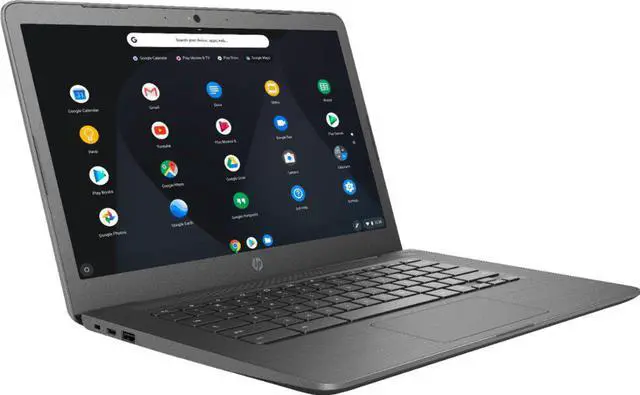 Alt view image 3 of 9 - HP Chromebook 14" HD Touchscreen Widescreen Laptop Computer AMD A4-9120e  4GB Memory  32GB eMMC Flash Memory 802.11ac Bluetooth USB-C 3.1 14-db0025nr Chrome OS