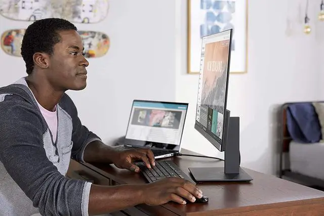 Alt view image 10 of 10 - HP 27f 5ZP65AA#ABA 27" UHD 3840 x 2160 (4K) 5 ms (GTG) 60 Hz 2 x HDMI, DisplayPort Monitor