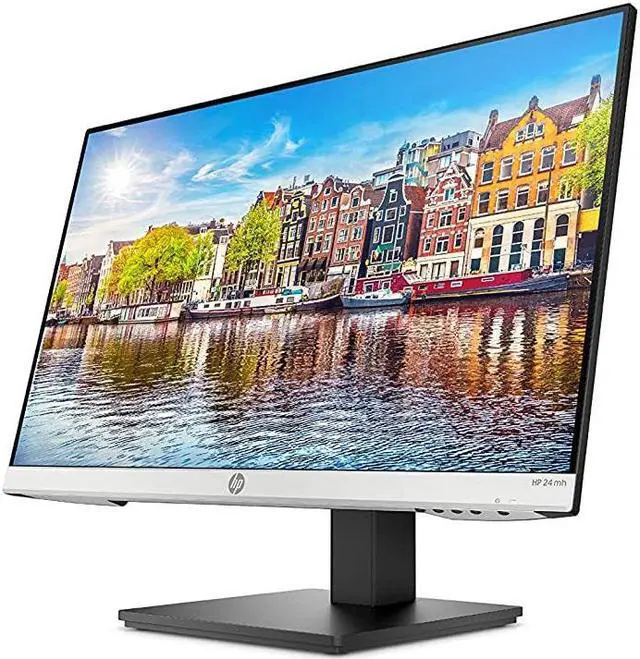 Alt view image 3 of 4 - HP 24mh FHD Monitor - Computer Monitor with 23.8-inch IPS Display (1080p) - Built-in Speakers - Tilt - HDMI and DisplayPort - (1D0J9AA#ABA)