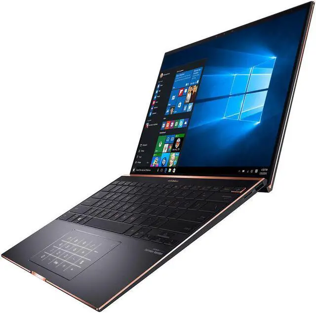 Alt view image 3 of 7 - ASUS Zenbook 13.9" Touchscreen UX393JA-XB77T Intel i7-1065G7 1.3GHz, 16GB, 1 TB SSD, Intel Iris Plus Graphics, Windows 10 Pro - Jade Black