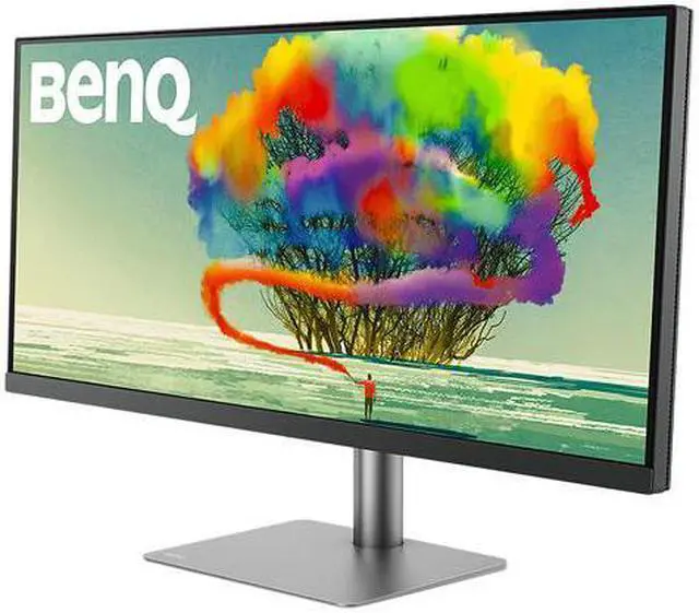 Alt view image 3 of 6 - BenQ DesignVue PD3420Q 34" UWQHD 3440 x 1440 2K 60Hz 2xHDMI DisplayPort Built-in Speakers USB 3.1 Hub HDR 400 Zero-Flicker Low Blue Light Anti-Glare Backlit LED IPS Designer Monitor