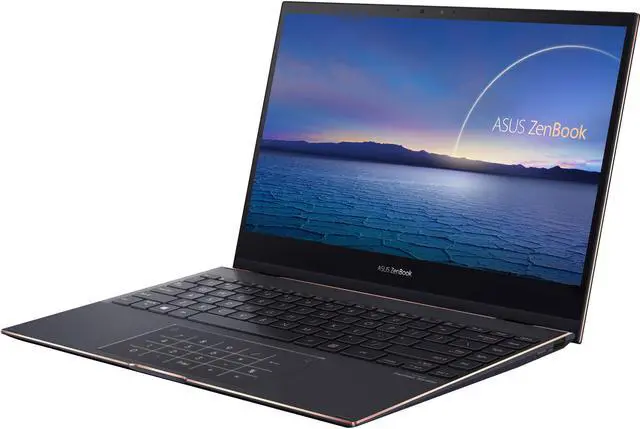 Alt view image 3 of 6 - ASUS ZenBook Flip S 13.3" 4k UHD OLED Touch Laptop, Intel i7-1165G7, 16GB RAM, 1TB SSD, Win 10 Pro - UX371EA-XH77T