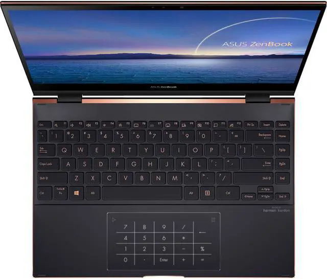 Alt view image 2 of 6 - ASUS ZenBook Flip S 13.3" 4k UHD OLED Touch Laptop, Intel i7-1165G7, 16GB RAM, 1TB SSD, Win 10 Pro - UX371EA-XH77T