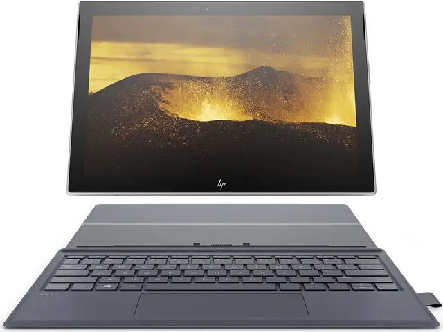 Main image of HP Envy x2 12-inch Detachable Laptop, Qualcomm Snapdragon 2.2 GHz, 4GB RAM, 128GB Universal Flash Storage, Micro SIM, Windows 10 Home S (12-e091ms, Natural Silver w/ Oxford Blue)