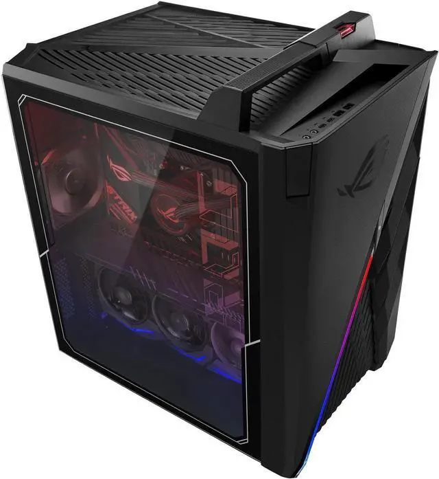 Alt view image 4 of 7 - ASUS ROG Strix GA35 Gaming Desktop PC, GeForce RTX 3080, AMD Ryzen 9 5900X, 32GB DDR4 RAM, 1TB PCIe SSD + 2TB HDD, Dual Hot-Swap SSD Bays, ROG Scope & Chakram, Windows 10 Pro, GA35DX-XB989