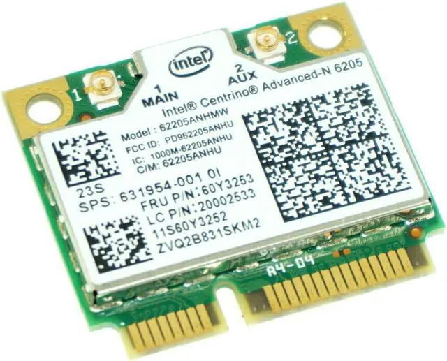 Main image of 11S60Y3252 60Y3253 62205ANHMW LENOVO WIRELESS CARD THINKPAD W530 2441-45 (CA714)