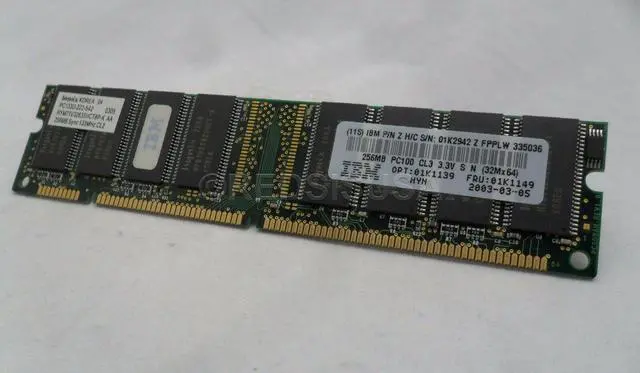 Alt view image 4 of 6 - MEMORY, HYNIX PC133U-222-542 256MB SYNC 133MHz CL2, 01K1149