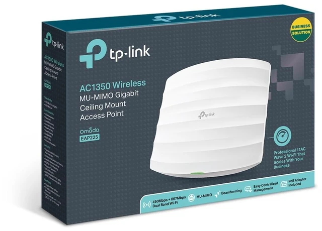 Alt view image 6 of 6 - TP-Link EAP225 v3 | AC1350 Omada Wireless Gigabit Ceiling Mount Access Point