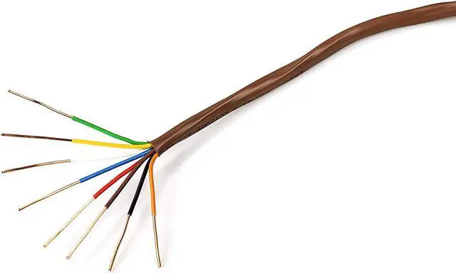 Alt view image 4 of 7 - THE CIMPLE CO - Thermostat Wire 18/8 - Brown - Solid Copper 18 Gauge, 8 Conductor - CL2 (UL Listed) CMR Riser Rated (CL3) - Residential, Commercial and Industrial Rated - 18-8, 50 Feet