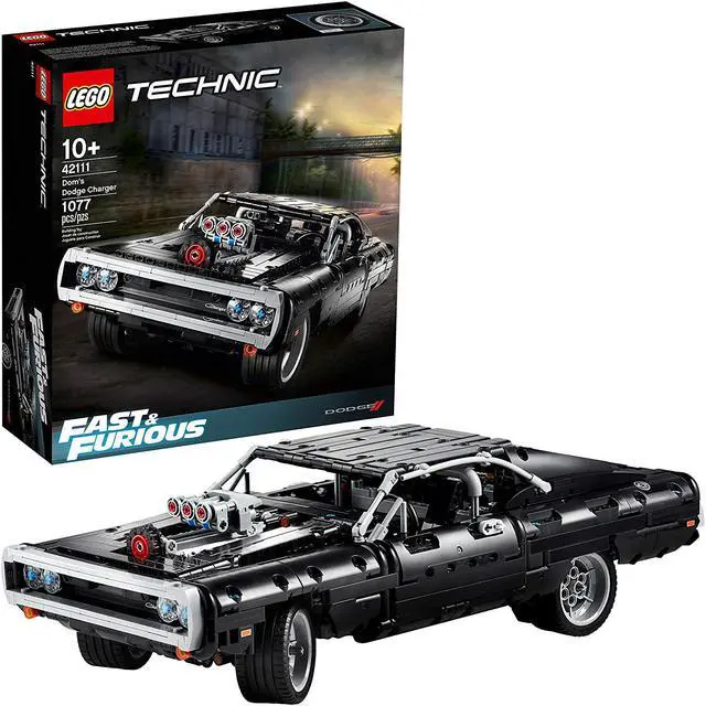 Main image of LEGO Technic Fast & Furious Dom’s Dodge Charger 42111 Race Car Building Set, New 2020 (1,077 Pieces)