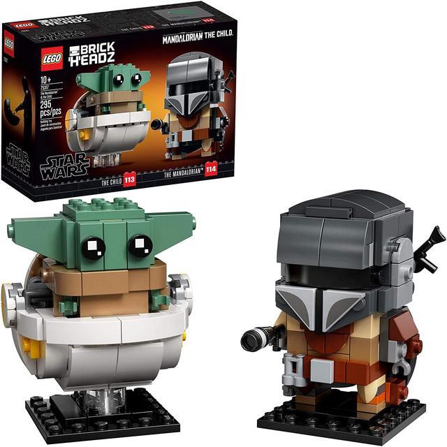 rester provokere dyb LEGO BrickHeadz Star Wars The Mandalorian & The Child 75317 Building Kit,  Toy for Kids and Any Star Wars Fan Featuring Buildable The Mandalorian and  The Child Figures, New 2020 (295 Pieces)