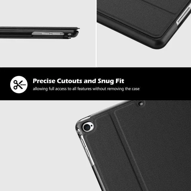 Alt view image 7 of 7 - ProCase Smart Cover for iPad 9.7 (2018 & 2017, Old Model) / iPad Air 2 / iPad Air Case, Slim Stand Protective Folio Case for iPad 9.7 Inch 5th/6th Generation, Also Fit iPad Air 2 / iPad Air -Black
