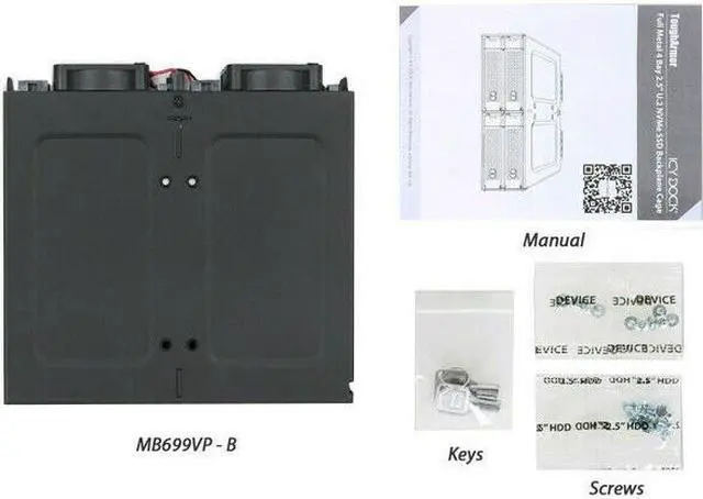 Main image of Icy Dock ToughArmor MB699VP-B Drive Enclosure for 5.25 - Mini-SAS HD Host Inter