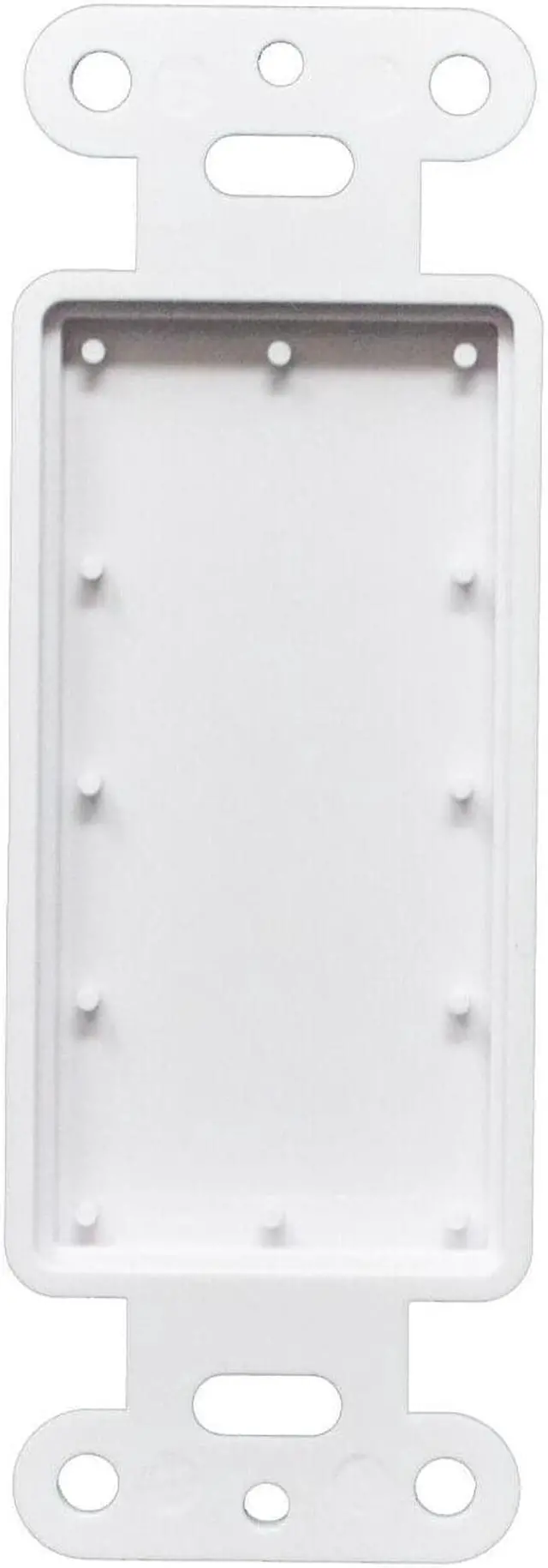 Alt view image 2 of 4 - 25Pcs 1 Gang Decorator Blank Wall Plate Insert White