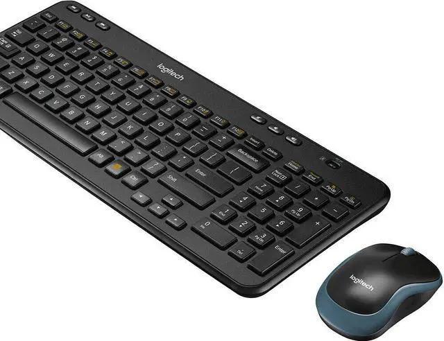 Alt view image 3 of 5 - Logitech - MK360 Full-size Wireless Scissor Keyboard and Mouse - Black