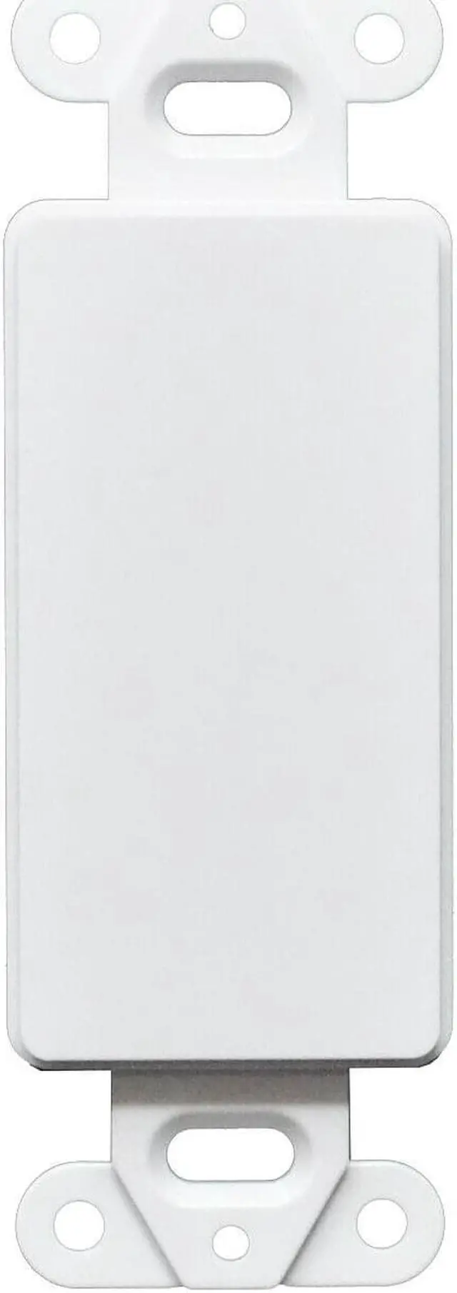 Main image of 25Pcs 1 Gang Decorator Blank Wall Plate Insert White