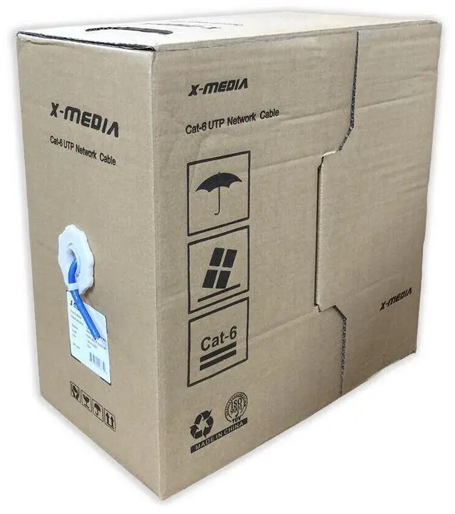 Alt view image 3 of 4 - Cat6 1000Ft Cable 23AWG Solid UTP Ethernet Network Bulk LAN CCA Cable, Blue