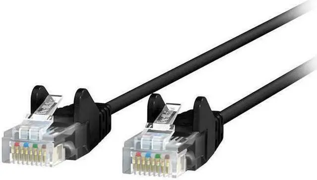 Main image of Belkin Ce001b07-Blk-S 7 Ft. Cat 6 Black 28 Awg Utp Snagless Patch Network Cable