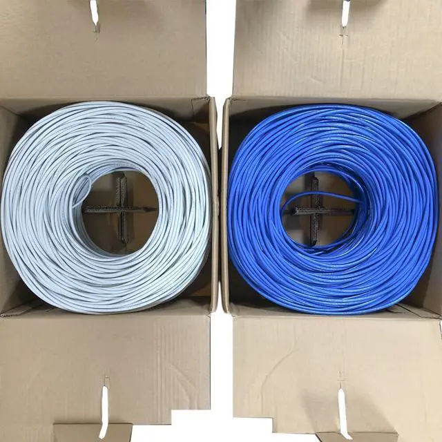 Alt view image 2 of 4 - Cat6 1000Ft Cable 23AWG Solid UTP Ethernet Network Bulk LAN CCA Cable, Blue