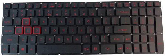 Main image of replacement keyboard for Acer Nitro AN515-51 AN515-52 AN515-53  Backlit US
