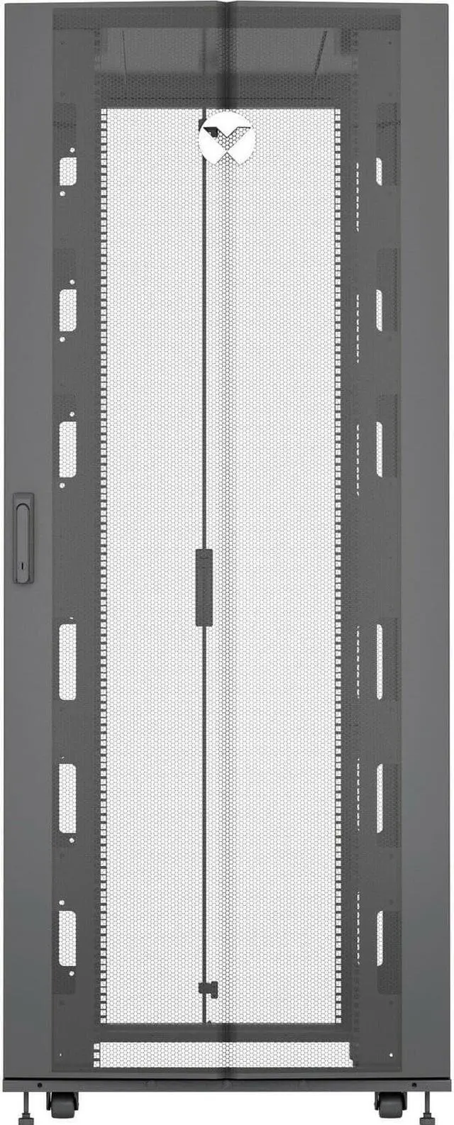 Alt view image 3 of 6 - Liebert VR3100 2000 x 600 x 1100 mm 42U with Doors & Sides & Casters VR Rack - Black