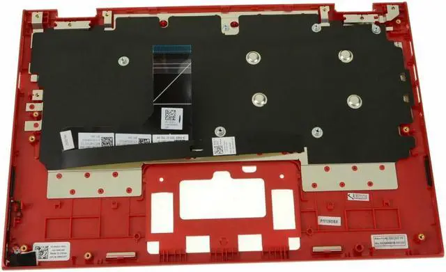 Alt view image 5 of 15 - New Red Dell OEM Inspiron 3157 3158 Keyboard Palmrest Assembly No TP MKGV7