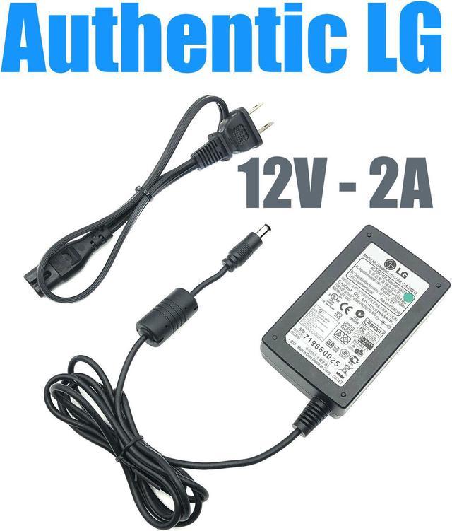 Refurbished: Genuine LG AC Adapter 12V 2A 24W Power Supply DA-24B12 719660025 w/PC OEM -
