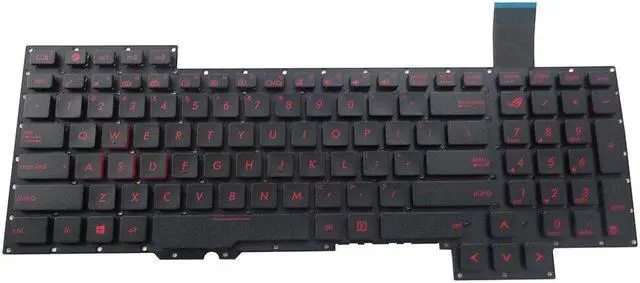 Main image of replacement keyboard for Asus G751JL G751JM G751JM G751JT G751JY  0KNB0-E601US00
