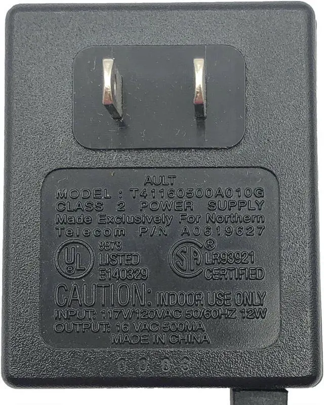 Alt view image 2 of 4 - Nortel Ault T41160500A010G A0619627 AC Adapter 16VAC 500mA Genuine