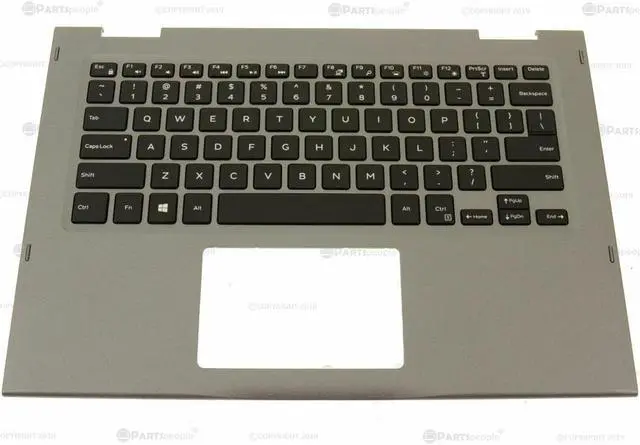 Alt view image 7 of 12 - Dell Inspiron 13 Palmrest Touchpad US Backlit Keyboard 2YNVV