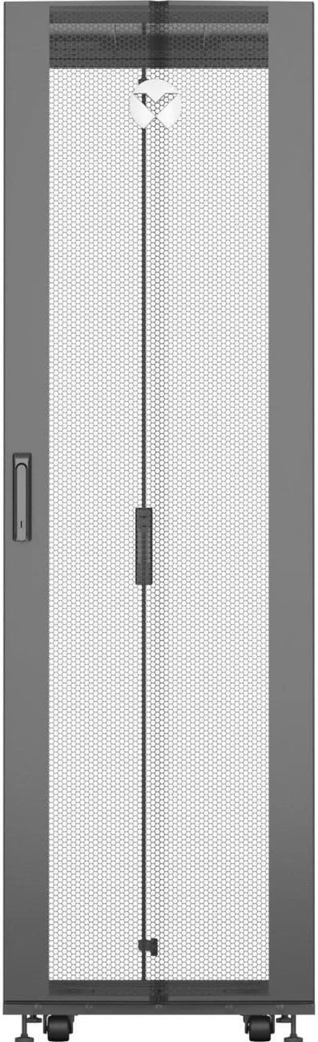 Alt view image 2 of 6 - Liebert VR3100 2000 x 600 x 1100 mm 42U with Doors & Sides & Casters VR Rack - Black