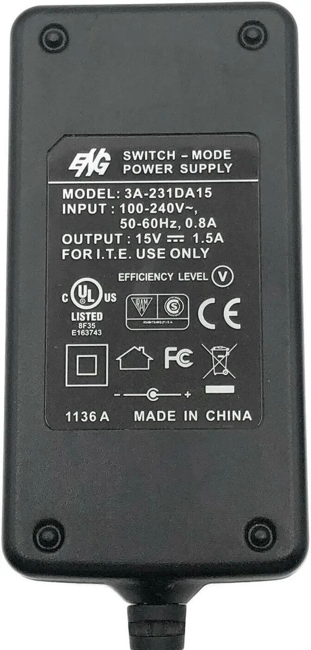 Alt view image 2 of 4 - Genuine ENG ITE Power Supply for Netgear Modem Router C6300BD AC1900 w/PC OEM